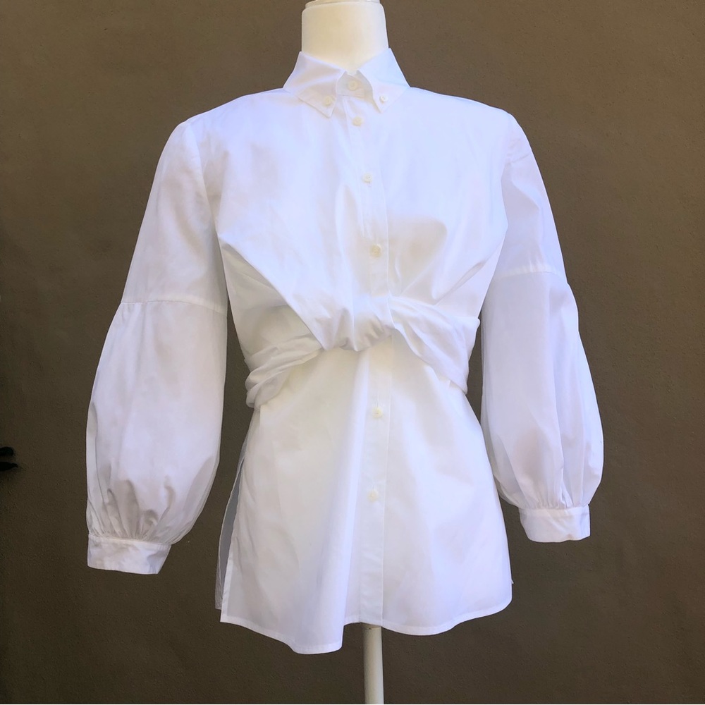 🔥STUNNING DVF white blouse size 8 price firm! - Picture 4 of 12
